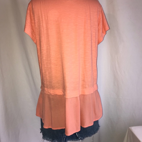 Style&co petite orange extended t-shirt - Picture 4 of 5